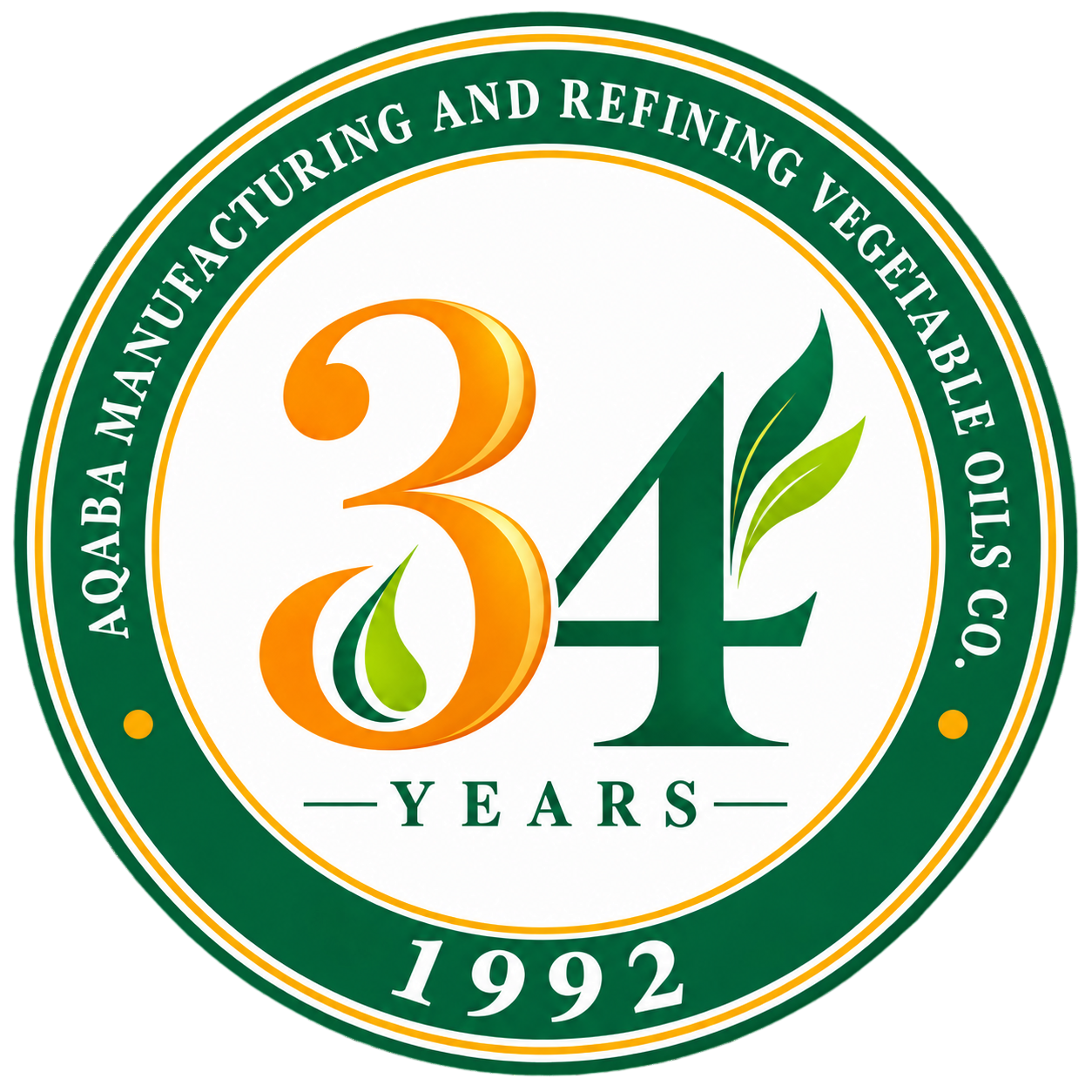 Aqaba Vegetable Oils: 34 years, established 1992