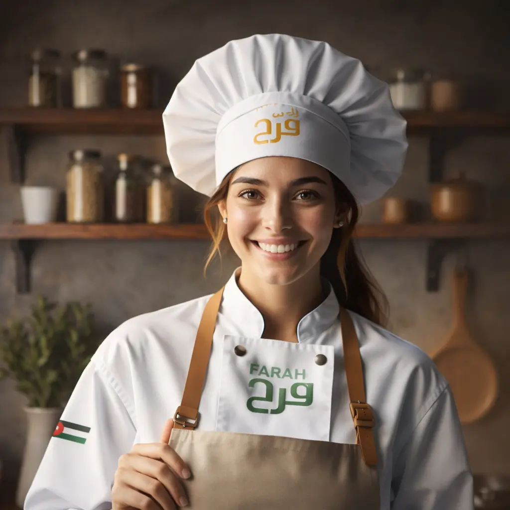 الشيف فرح بزي الطهي الأبيض